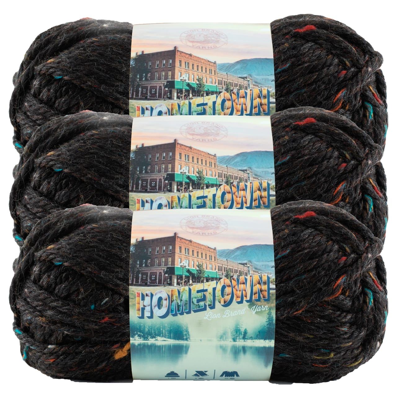 3 Pack Lion Brand® Hometown Variegates Yarn